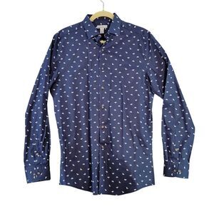 Bar III Men's Slim Fit Dress Shirt Sz M